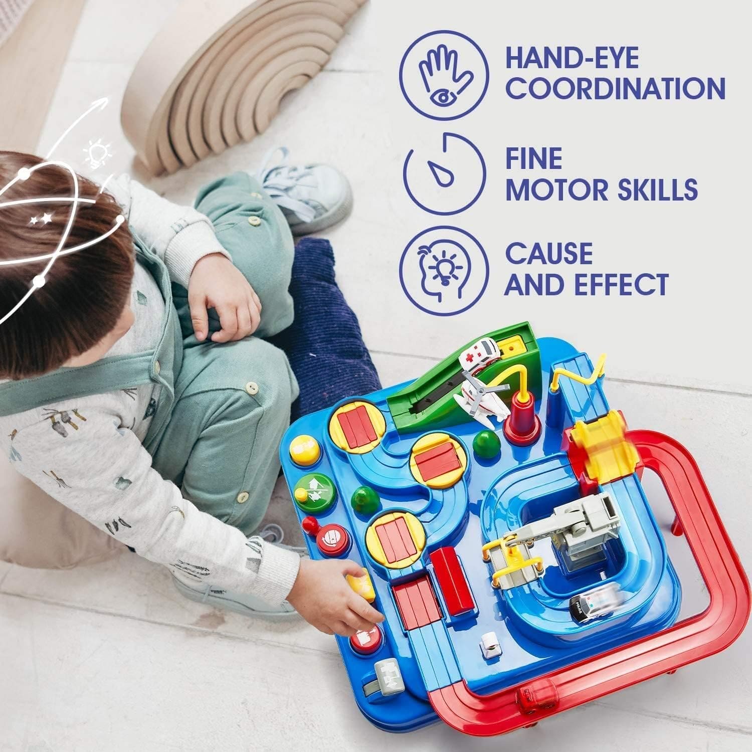 Car Racing Track Toy, Car Rescue Adventure Rail Track Toy, Brain Racing Educative Interactive Table Game, City Rescue Preschool Toy Vehicle, 3 To 6 City Car Racing Puzzle Toy, Preschool Educational Car Games Gift Toys Car Racing Track Toy, Car Rescue Adventure Rail Track Toy, Brain Racing Educative Interactive Table Game, City Rescue Preschool Toy Vehicle, 3 To 6 City Car Racing Puzzle Toy, Preschool Educational Car Games Gift Toys